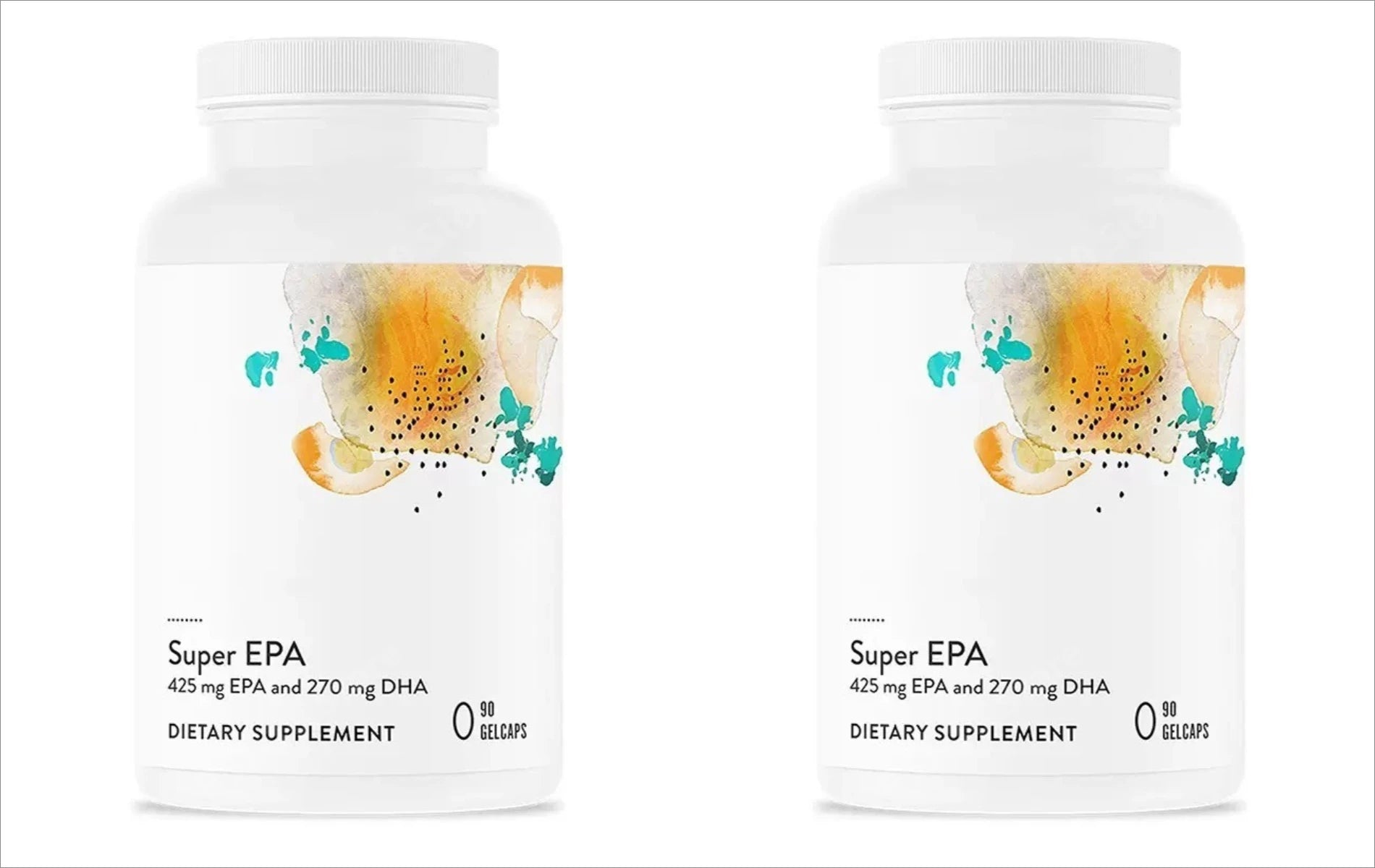 Omega-3 Supplement with DHA From Fish Supports Brain Skin Joint Heart Health 90 Softgels Gluten-Free No Dairy