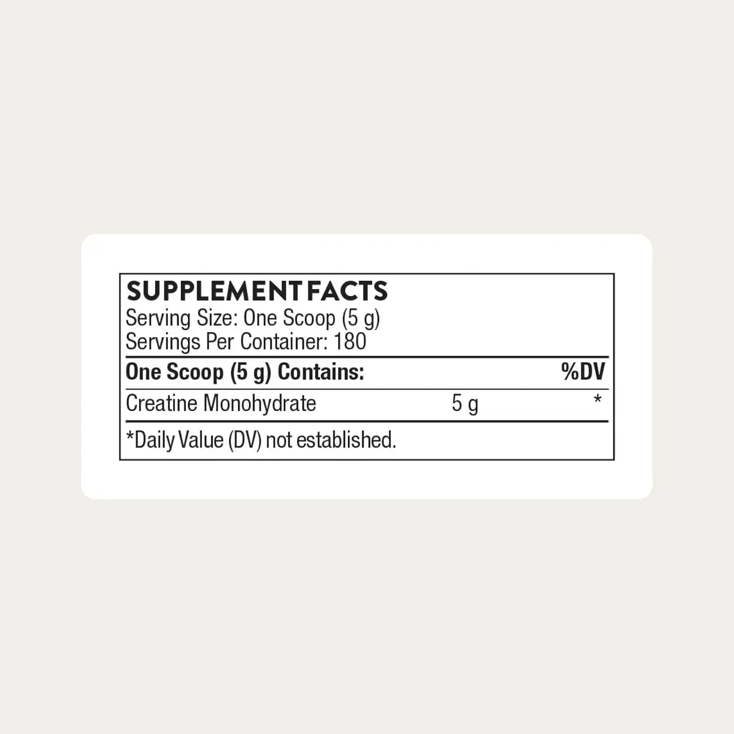 Micronized Creatine Monohydrate Powder for Muscle & Cognitive Support, Unflavored, NSF Certified Sport, 5g Serving, 180 Servings